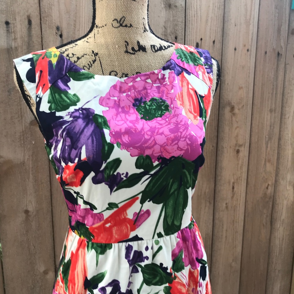 J.Crew Floral Colorful Dress WITH POCKETS!